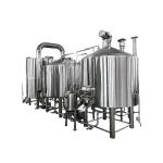Hotel 1000L Craft Beer Equipment Red Copper Three Vessels Tank