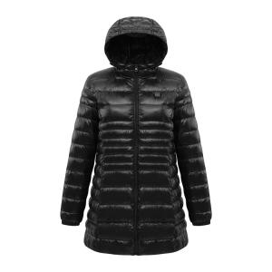 China Usb Heated Down Jacket , 100% Polyester Winter Waterproof Puffer Coat factory