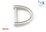 Pearl Color D Ring Buckle 19mm Size Zinc Alloy Bridge Shape OEM Or ODM Accepted