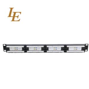 China P2624 Utp Cat5e Cat6 24 Port Ethernet Patch Panel Cable Management factory