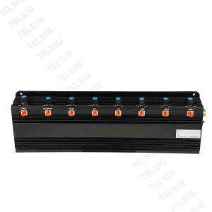 China 8 Channel 40W High Power Mobile Phone Jammer For 5 - 20m Indoor Omni Directional factory