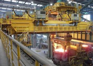 China Hook Casting Ladle Double Beam Bridge Crane 74T factory
