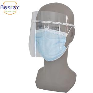 China Fashionable 16.6cm Adjustable Face Shield For Restaurant factory