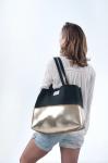 Gold Digger neoprene beach bag, travel pouch and tote bag with purse, summer bag