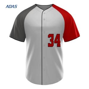 China Applique Design Sublimated Printed Women'S Baseball Jersey Bottom Down factory