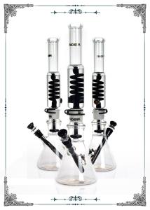 China PHOENIX STAR 19&quot; Showerhead Perc Freezable Coil Beaker Glass Bong factory