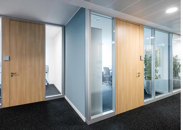 Hot selling acoustic full view frameless glass wall parition 108mm thickness