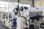 Pneumatic Slitting Hand Towel Making Machine , PLC Tissue Paper Machinery