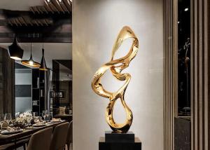 China Mirror Polished 316 Stainless Steel Art Sculptures 100cm High For Hotel Decor factory