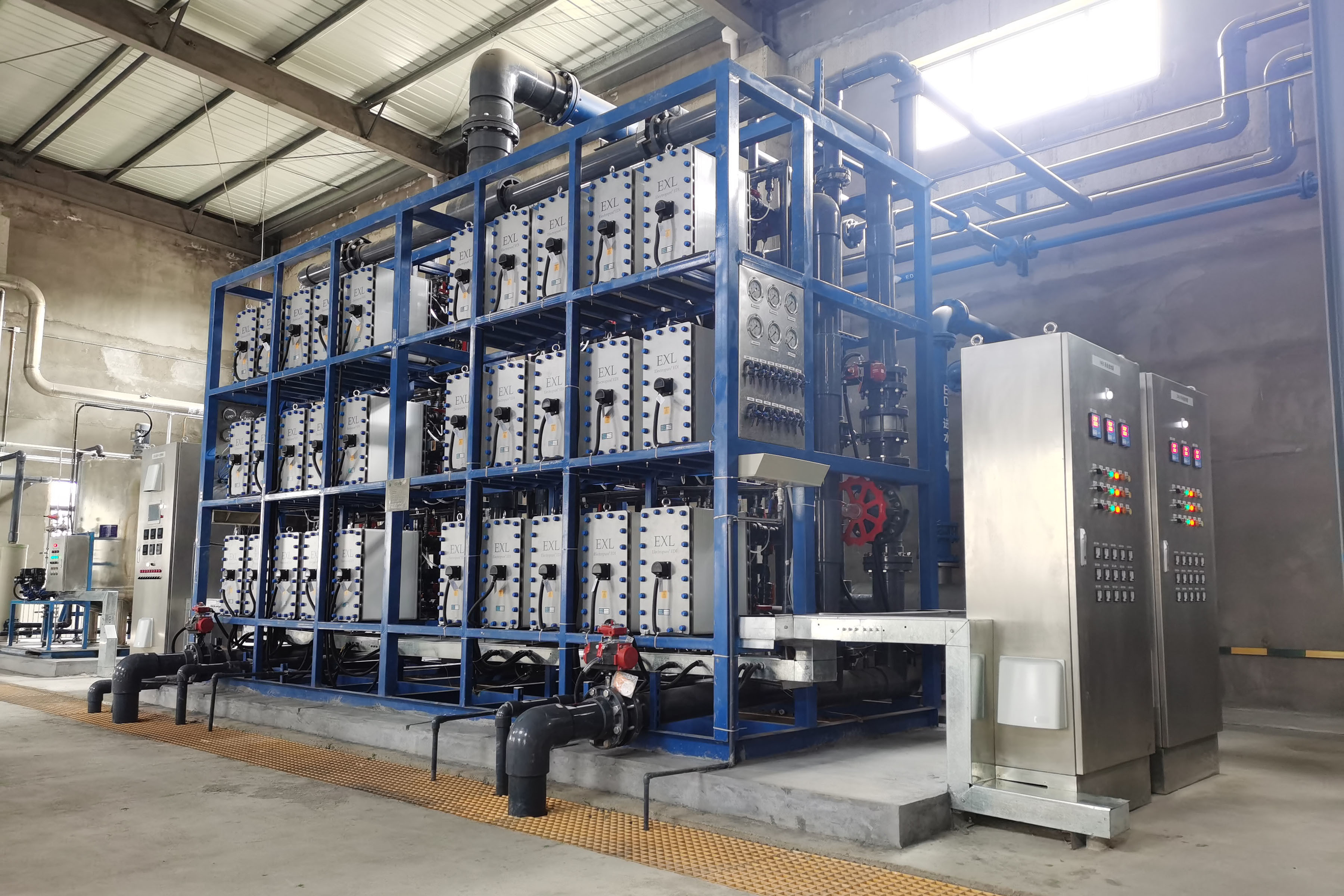 China Skid Design EDI In Purified Water System , EDI System In Water Treatment Plant factory
