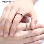 2gram 0.07oz Sun And Moon Rings 3A zircon Simple Sterling Silver Ring