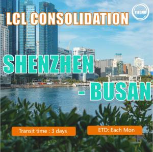 China LCL Consolidation From Shenzhen To Busan factory