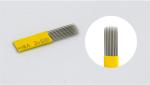 0.2mm Stainless Steel Yellow Microblading Blades Tattoo Needles Sterilized