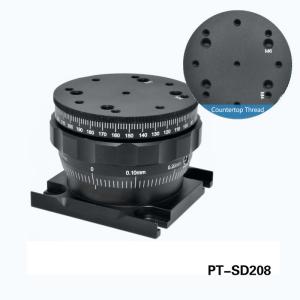 China 360 Degree Manual Rotary Stage 26mm Vertical Adjustment factory