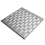 Customized Small Powder Coated Perforated Metal Sheet Round Hole Punching Hole