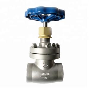 China DN40 Cryogenic Globe Valve Stainless Steel Short Stem Welding Connection factory