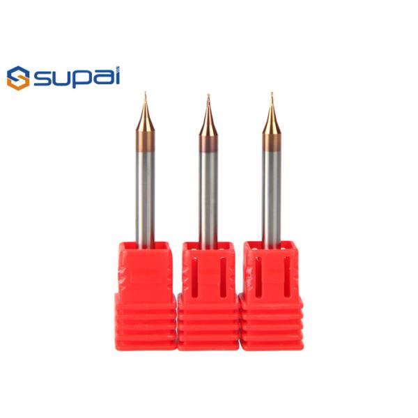 China Small Diameter Micro End Mills Ball Nose 30 Degree For Cutting Tools factory