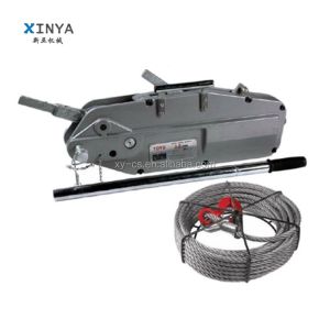 China Portable Hand Operated Wire Rope Winch Tirfor with 3.2 Ton Capacity and 20M Max Lifting Height factory