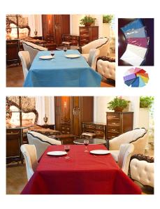 China Waterproof Eco- Friendly Disposable Paper Tablecloths For Parties Restaurant factory