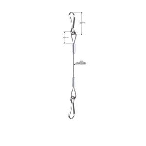 China Lanyard Hook Security Wire Rope For Lights / Decorations Customized factory