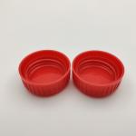 Red Ribbed Closure 32mm Double Wall Cap With Screw Lock