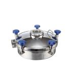 Industrial Stainless Steel Manhole Cover Pressure Circular Tank Manway SS316L