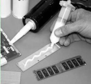 China good performance white thermal conductive adhesive TIS580-10 for LED lighting 300ml/1PC factory