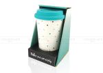 Double Wall Ceramic Custom Coffee Mugs Holiday Thermal Travel Mug