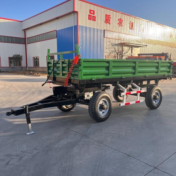 China Hydraulic Dump Farm Trailer Customized 3t 4t 5t 6t 7t 8t For Tractor factory
