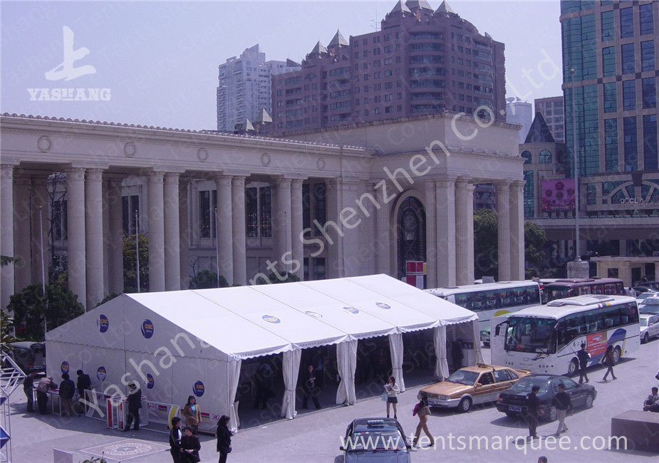White PVC Fabric Cover Outdoor Event Tent , wind resistant tent with White Roof Lining