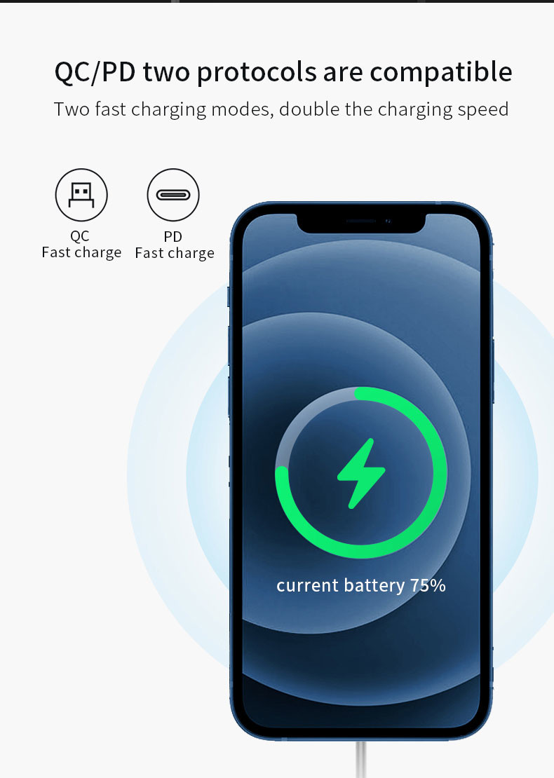 Qi Fast 15W Magsafe Wireless Charger For Iphone 12 13 Pro Max