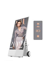 43inch Outdoor Digital Poster Kiosk Waterproof Touch Screen Battery Powered 24V