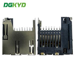 China TF Card Holder Internal Welding Normally Closed Card Holder PUSH H1.8 Internal Welding 8P DGKYDTF18H8A6A2Y3WSN286 factory