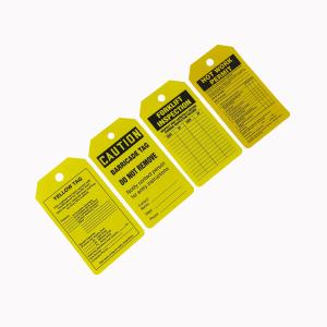 China Customizable Plastic Waterproof Safety Tags for Outdoors Use factory
