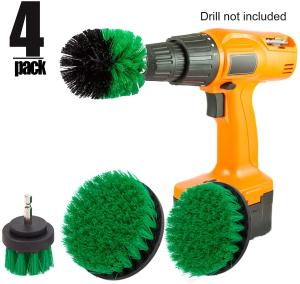 China 0.6cm Shaft Drill Scrubber Brush Round Brush Drill Rotary Brush 300g factory