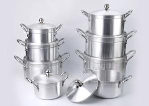 China Tempered Glass Lid 6pcs 36cm Aluminium Saucepan Sets factory