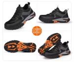 Rubber Sole Steel Toe Industrial Safety Shoes for Flying Weave Work