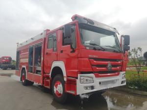 China SINOTRUK 375HP Dry Powder Fire Truck 6x4 With 2000kg Powder Capacity factory