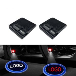 China Logo 2pcs 2.3cm Door Projector Lights , 4.5v Wireless Led Car Door Projectors factory