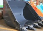 0.25-1.4cbm Capacity 220-1150kg Excavator Bucket Black Yellow Color