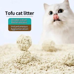 China Odor Absorbing Tofu Cat Litter Customized All Natural Clumping Litter factory