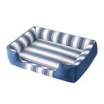 Striped Dog Bed Square Large Dog Kennel, Winter Pet Kennel, All-Purpose Dog Bed