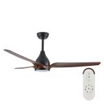 Dimmable Remote Control ABS Ceiling Fan Light Helicopter DC Motor Modern LED