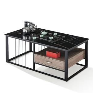 China Contemporary Smart Black Coffee TableMultifunctional SlateOffice Furniture Tea Table factory
