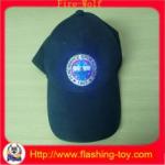 Logo Shining Cotton Fiber Flashing Cap With Led Blinking light HL-B5111