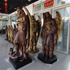 Bronze Archangel Saint Michael Statues Religious Angel Gabriel Sculpture Holy