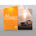 Trade Show Stage Modular Exhibition Systems CMYK Portable Display Stands For