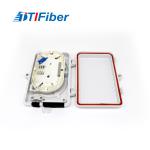 Light Weight ABS Fiber Optic Distribution Box 4 Core Ultra Violet Resistant