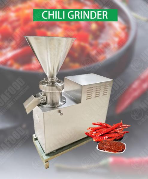 Colloid Mill Chicken Bone Butter 30kg/h Chilli Grinding Machine