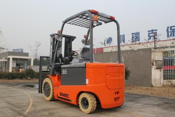 3.0t Battery Power Forklift with Red/ Yellow/ Green Color Choice and Ghost